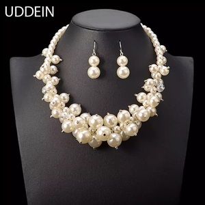 Simulated Pearls multilayer Choker/Necklace
